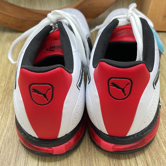 🆕 PUMA Cell Surin 2 Sneakers (White, Red, Black) 10.5 US - NWOB - Picture 4 of 7